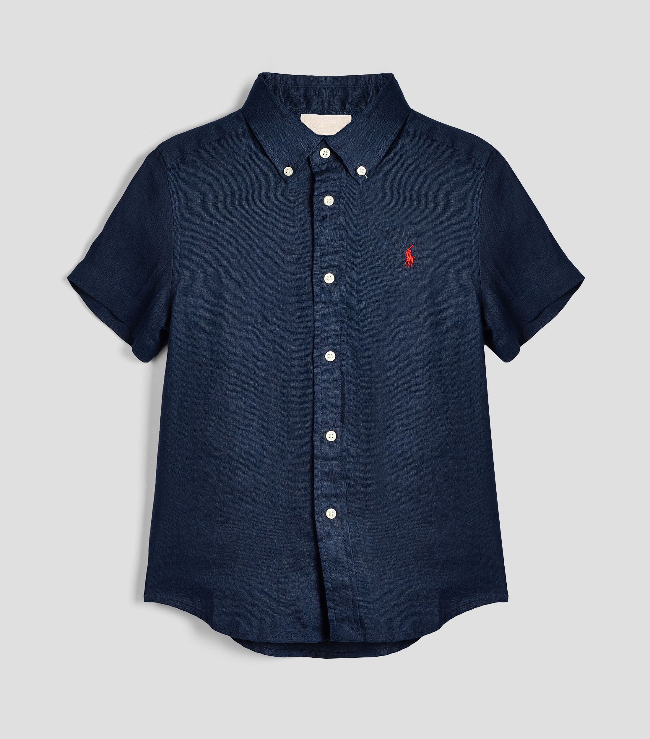 Camisa lisa manga corta Bebé